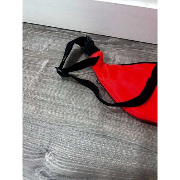 Vintage 90's Unisex Adult Fanny Pack Waist Bag Bum Bag Red - Picture 5 of 6